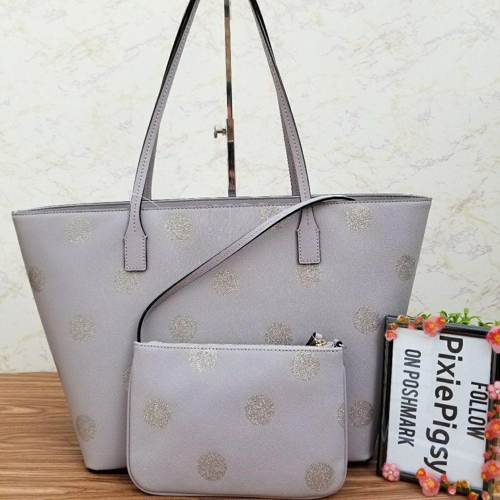 Kate Spade Harmony Haven Polka Dot Glitter Bag Set - Picture 4 of 8